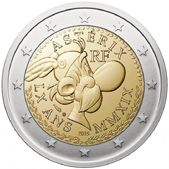 2 Euro Commemorative coin France 2019 -  60 years since the creation of Asterix