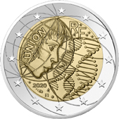 2 Euro Commemorativo Francia 2020 - Ricerca medica