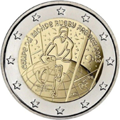 2 Euro Commemorativo Francia 2023 - Coppa del mondo di rugby