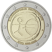 2 Euro Commemorativo Germania 2009 WWU dritto