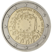 2 Euro Commemorativo Germania 2015 - bandiera europea