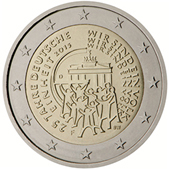 2 Euro Commemorativo Germania 2015 riunificazione tedesca