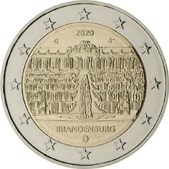 2 Euro Commemorativo Germania 2020 Brandeburgo dritto