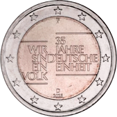 2 Euro Commemorativo Germania 2025 - Anniversario Riunificazione tedesca