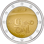2 Euro Commemorativo Irlanda 2019  - anniversario Dáil Éireann