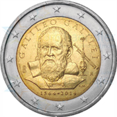 2 Euro Commemorativo Italia 2014 Galileo Galilei