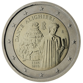 2 Euro Commemorativo Italia 2015 Dante Alighieri