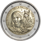 2 Euro Commemorative coin Italy 2018 - 60 years since the formation of the Ministry of Health