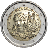 2 Euro Commemorativo Italia 2018 - Anniversario Ministero della Salute