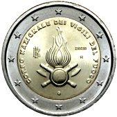 2 Euro Commemorative coin Italy 2020 - 80th anniversary of the National Firefighters Corps