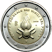 2 Euro Commemorativo Italia 2020 - Anniversario fondazione Corpo dei Vigili del Fuoco