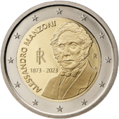 2 Euro Commemorative coin Italy 2023 - 150th anniversary of the death of Alessandro Manzoni