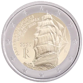 2 Euro Commemorativo Italia 2025 - Nave Amerigo Vespucci
