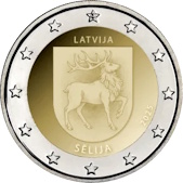 2 Euro Commemorativo Lettonia 2025 - Selonia