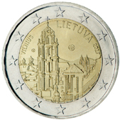 2 Euro Commemorativo Lituania 2017 - Vilnius