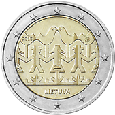 2 Euro Commemorativo Lituania 2018 - Festival canzone e danza lituana