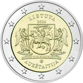 2 Euro Commemorativo Lituania 2020 - Aukštaitija
