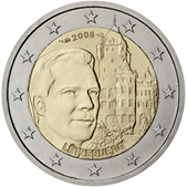 2 Euro Commemorative coin Luxembourg obverse 2008