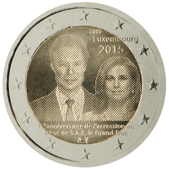 2 Euro Commemorativo Lussemburgo 2015 - Anniversario ascesa al trono Granduca Henri