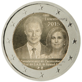 2 Euro Commemorativo Lussemburgo 2015 - Anniversario ascesa al trono Granduca Henri