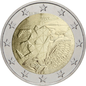 2 Euro Commemorativo Lussemburgo 2022 - Anniversario programma Erasmus