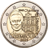 2 Euro Commemorative coin Luxembourg 2023 - Anniversary Chamber of Deputies and Constitution