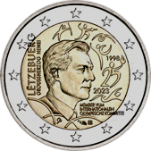 2 Euro Commemorativo Lussemburgo 2023 - Anniversario Granduca Henri membro Comitato Olimpico Internazionale 