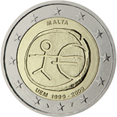 2 Euro Commemorativo Malta 2009