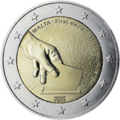 2 Euro Commemorativo Malta 2011