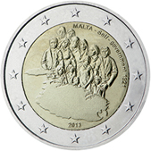 2 Euro Commemorativo Malta 2013