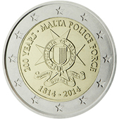 2 Euro Commemorativo Malta 2014