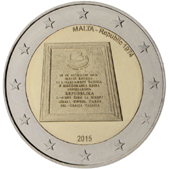 2 Euro Commemorativo Malta 2015 - Proclamazione della Repubblica di Malta