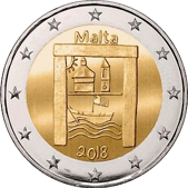 2 Euro Commemorativo Malta 2018 - From Children in Solidarity: Patrimonio culturale