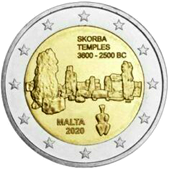 2 Euro Commemorativo Malta 2020 - Skorba