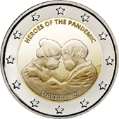2 Euro Commemorativo Malta 2021 - Eroi della pandemia