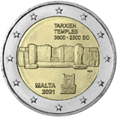 2 Euro Commemorativo Malta 2021 - Tarxien