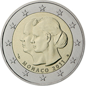 2 Euro Commemorativo Principato di Monaco 2011