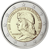 2 Euro Commemorativo Principato di Monaco 2012