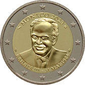 2 Euro Commemorativo Principato di Monaco 2023