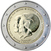 2 Euro Commemorativo Olanda 2013 - Abdicazione al trono