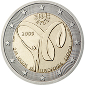 2 Euro Commemorative coin Portugal 2009 - Lusophony Games