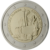 2 Euro Commemorativo Portogallo 2014 - Anno agricoltura familiare