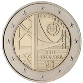 2 Euro Commemorative coin Portugal 2016 - 25 April Bridge
