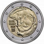 2 Euro Commemorativo Portogallo 2017 - Anniversario nascita Raul Brandão