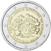 2 Euro Commemorativo Portogallo 2018 - Anniversario Giardino botanico di Ajuda