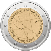 2 Euro Commemorativo Portogallo 2019 - Anniversario scoperta isole di Madeira e Porto Santo