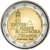 2 Euro Commemorative coin Portugal 2020 - 730 years since the foundation of the University of Coimbra