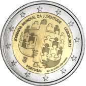 2 Euro Commemorativo Portogallo 2023 - Giornata mondiale della gioventù