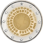 2 Euro Commemorativo Portogallo 2025 - Sviluppo sostenibile