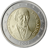 2 Euro Commemorativo San Marino 2004
